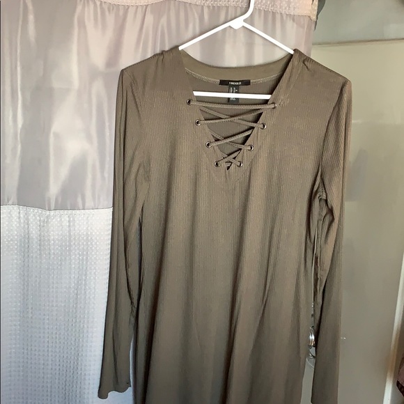 Brand new olive green dress size xl - Picture 2 of 3